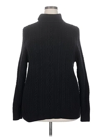 Pre-owned Amazon Essentials Turtleneck Sweater In Black