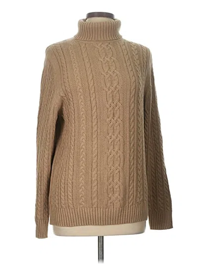 Pre-owned Amazon Essentials Turtleneck Sweater In Brown