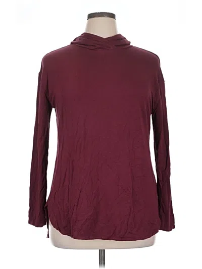 Pre-owned Amazon Essentials Turtleneck Sweater In Burgundy