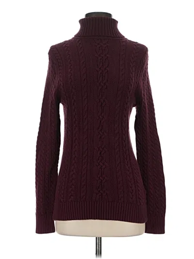 Pre-owned Amazon Essentials Turtleneck Sweater In Burgundy