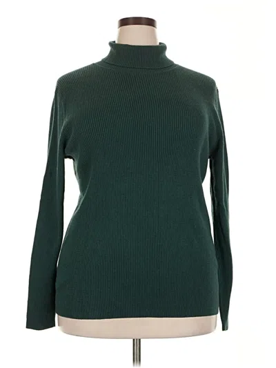 Pre-owned Amazon Essentials Turtleneck Sweater In Green