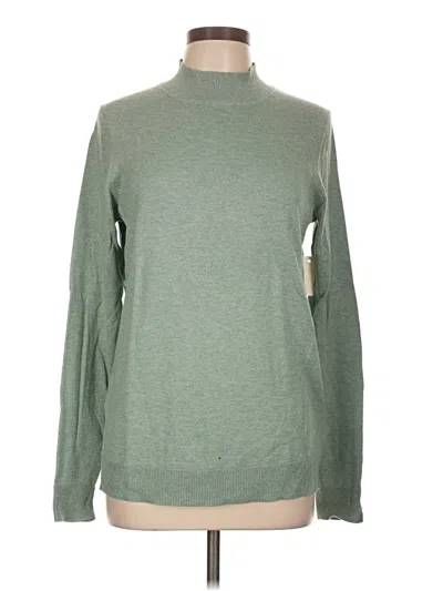 Pre-owned Amazon Essentials Turtleneck Sweater In Green