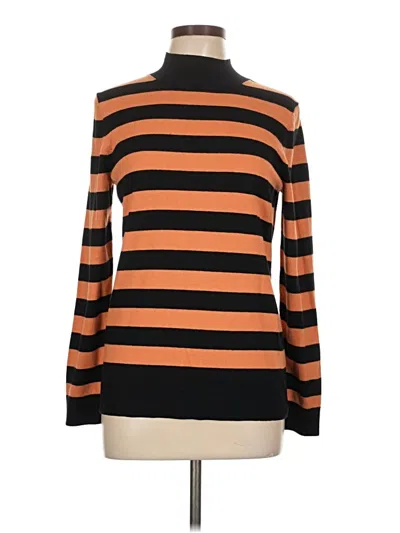 Pre-owned Amazon Essentials Turtleneck Sweater In Orange