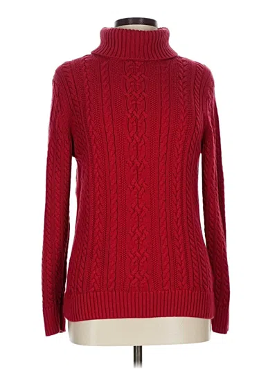 Pre-owned Amazon Essentials Turtleneck Sweater In Red