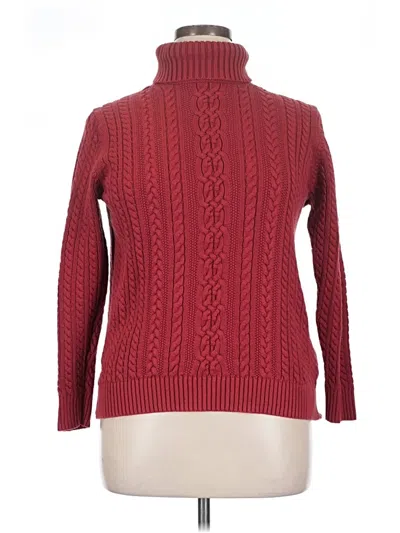 Pre-owned Amazon Essentials Turtleneck Sweater In Red