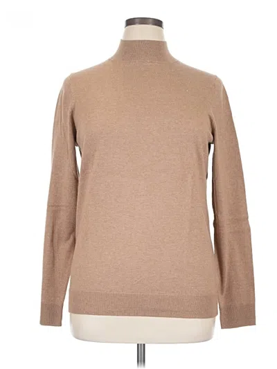 Pre-owned Amazon Essentials Turtleneck Sweater In Tan