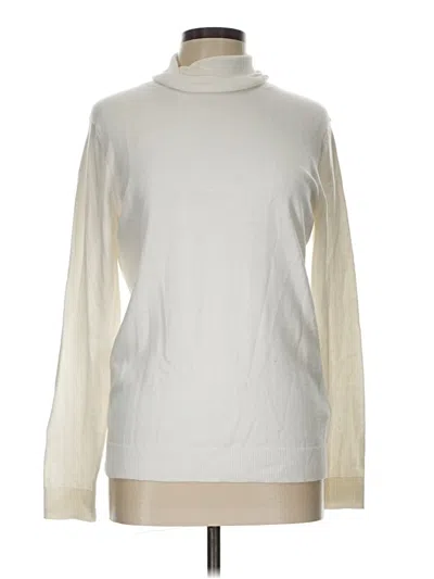 Pre-owned Amazon Essentials Turtleneck Sweater In White