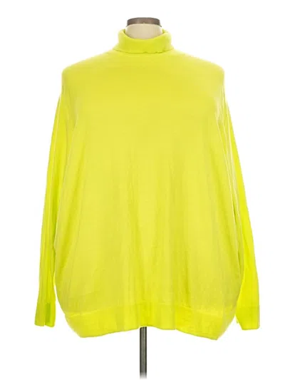 Pre-owned Amazon Essentials Turtleneck Sweater In Yellow