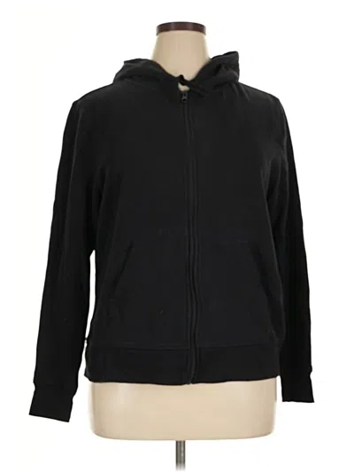 Pre-owned Amazon Essentials Zip Up Hoodie In Black