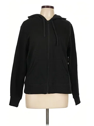 Pre-owned Amazon Essentials Zip Up Hoodie In Black
