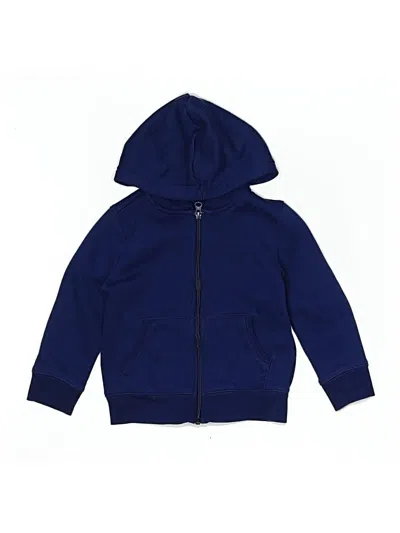Pre-owned Amazon Essentials Kids' Zip Up Hoodie In Blue