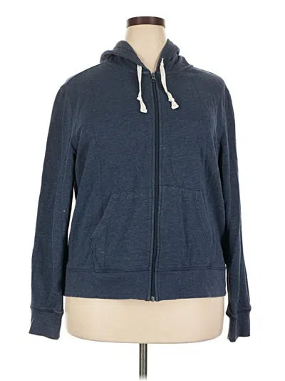 Pre-owned Amazon Essentials Zip Up Hoodie In Blue