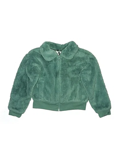 Pre-owned Amazon Essentials Kids' Zip Up Hoodie In Green