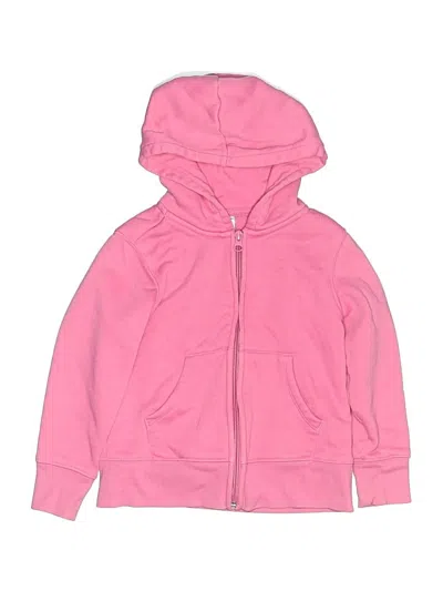 Pre-owned Amazon Essentials Kids' Zip Up Hoodie In Pink