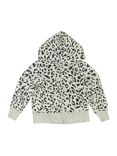 Pre-owned Amazon Essentials Kids' Zip Up Hoodie In Silver