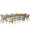 Amazonia 11pc Rectangular Patio Dining Set