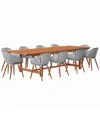 Amazonia 11pc Rectangular Patio Dining Set