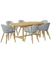 Amazonia 7pc Oval Extendable Patio Dining Set