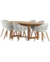 Amazonia 7pc Oval Extendable Patio Dining Set