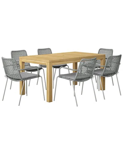 Amazonia 7pc Rectangular Patio Dining Set