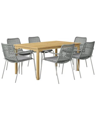 Amazonia 7pc Rectangular Patio Dining Set
