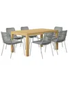 Amazonia 7pc Rectangular Patio Dining Set