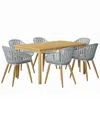 Amazonia 7pc Rectangular Patio Dining Set