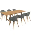 Amazonia 7pc Rectangular Patio Dining Set
