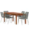 Amazonia 7pc Rectangular Patio Dining Set