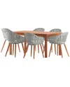 AMAZONIA AMAZONIA 7PC RECTANGULAR PATIO DINING SET