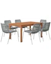 Amazonia 7pc Rectangular Patio Dining Set