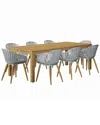 Amazonia 9pc Rectangular Patio Dining Set
