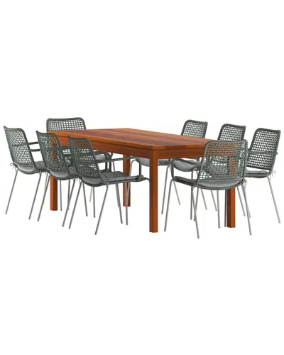 Amazonia 9pc Rectangular Patio Dining Set