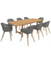 Amazonia 9pc Rectangular Patio Dining Set