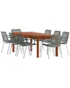 Amazonia 9pc Rectangular Patio Dining Set