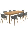 Amazonia 9pc Rectangular Patio Dining Set