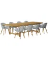 Amazonia 9pc Rectangular Patio Dining Set
