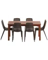Amazonia Amazoniia 9pc Square Patio Dining Set In Brown