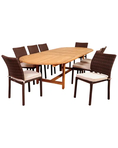 Amazonia 9pc Teak Outdoor Set