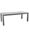 Amazonia Atlantic Aluminum Grey Dining Rectangular Table