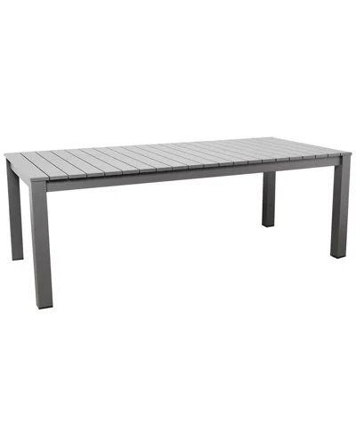 Amazonia Atlantic Aluminum Grey Dining Rectangular Table