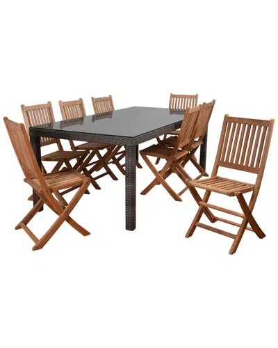 Amazonia Atlantic Morgan 9pc Rectangular Patio Dining Set