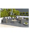 Amazonia Atlantic Wicker 4pc Conversation Set
