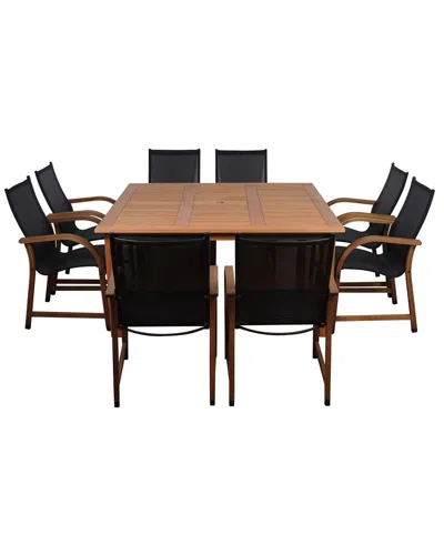 Amazonia Bahamas 9pc Square Patio Dining Set