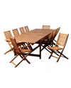 Amazonia Brandon 11pc Patio Dining Set