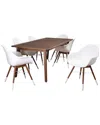 Amazonia Charlotte 7pc Rectangular Patio Dining Set