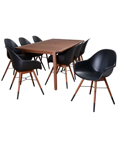 Amazonia Charlotte 9pc Rectangular Patio Dining Set