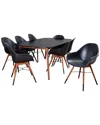 Amazonia Charlotte Deluxe 9pc Rectangular Patio Dining Set