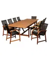 Amazonia Damon 11pc Patio Dining Set