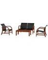 Amazonia Eucalyptus 4pc Conversation Set